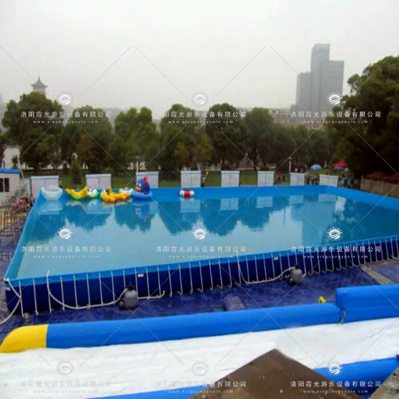 天安乡大型支架游泳池